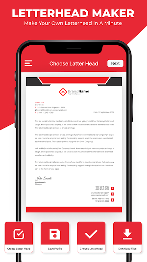 Letterhead: Letterhead Maker Screenshot 1