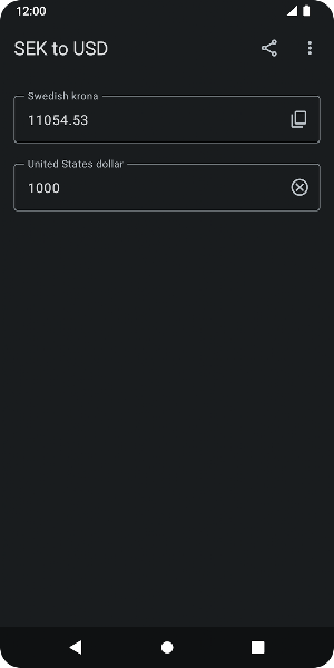 SEK to USD Screenshot 3