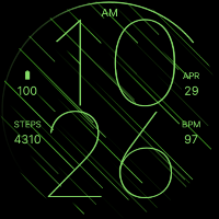 Speed Green Watch Face