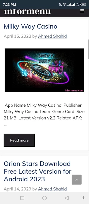 Informenu Screenshot 2