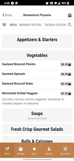Domenico's Pizzeria Screenshot 1