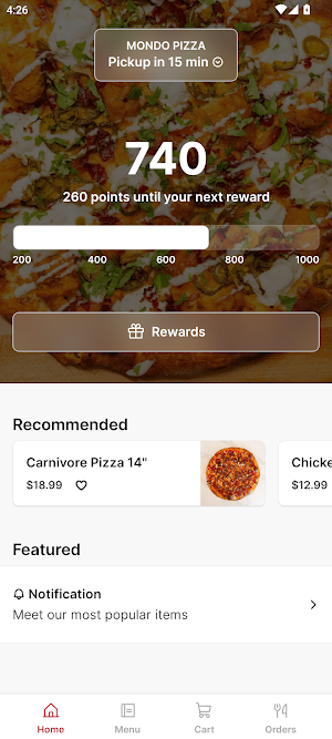 Mondo Pizza To Go Screenshot 0