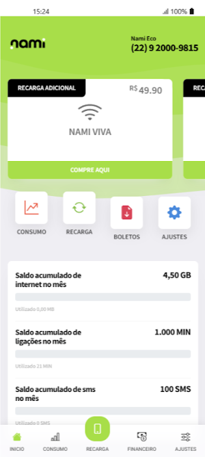 nami Telefonia Screenshot 0