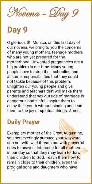Saint Monica Devotion Screenshot 3