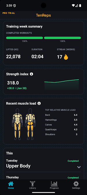 TenReps: Gym Workout Tracker Screenshot 0