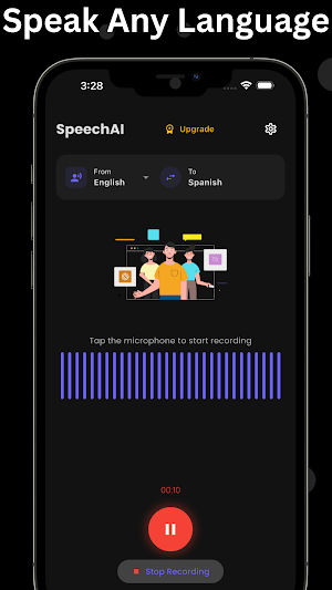 SpeechAI - AI Voice Translator Screenshot 0