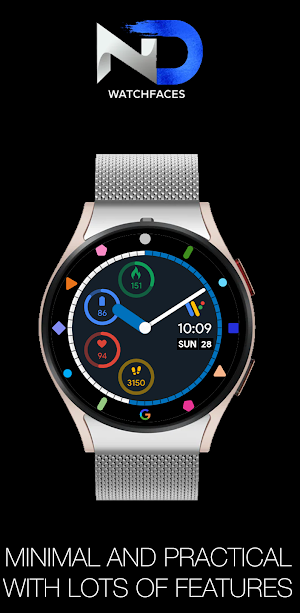 Pixel Hybrid Watch Face Screenshot 2