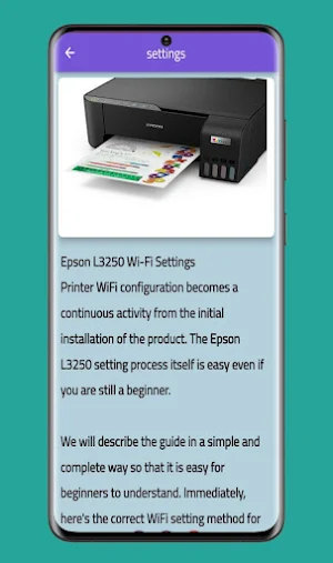 Epson l3250 iprint WiFi guide Screenshot 3