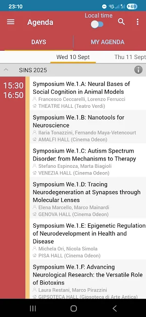 SINS 2025 Congress - Pisa Screenshot 0