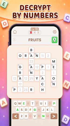 Cryptogram Crossword Screenshot 1