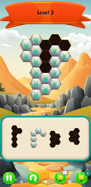 Hexa Pair: Puzzle Race Screenshot 2
