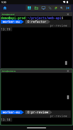 Mobile SSH Screenshot 1