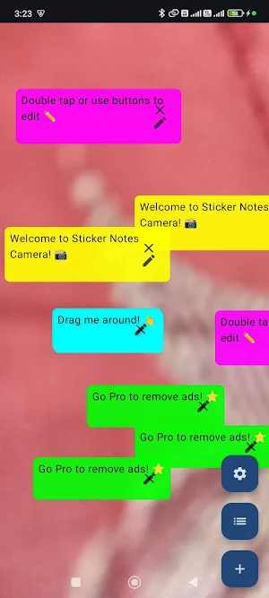 Sticker Notes Camera Screenshot 0
