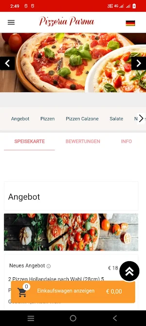 Pizzeria Parma Bochum Screenshot 1