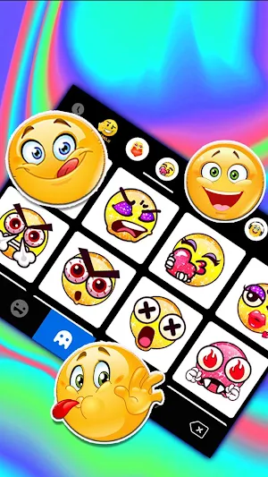 Rainbow Holograph Keyboard Theme Screenshot 3