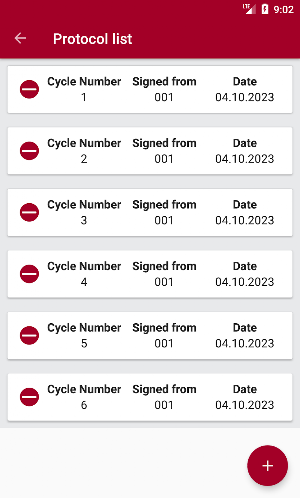 SteriTrace Dokumentation Screenshot 1