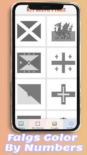 Flags Coloring By Number-All World Flags Coloring Screenshot 3