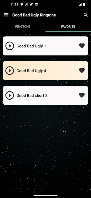Good bad ugly ringtone Screenshot 2