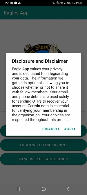 Eagles App Screenshot 1