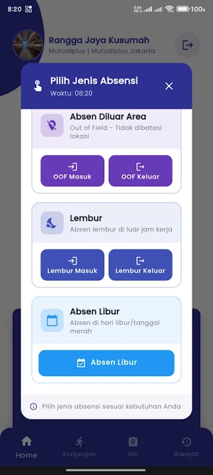 Mutualplus Attendance Screenshot 2
