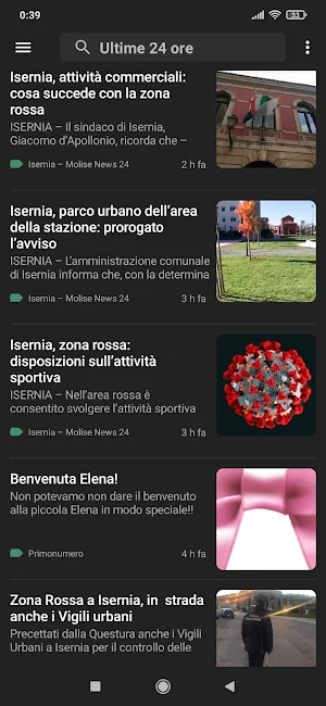 Isernia notizie Screenshot 2