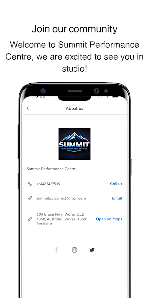 Summit Performance Centre Screenshot 2