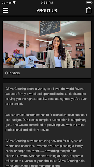 GEMs Catering & Healthy GEMs Screenshot 1