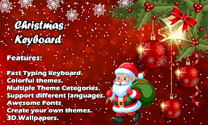 Stylish Red Christmas Keyboard Screenshot 2