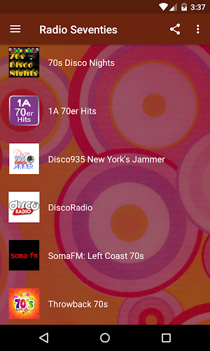 Radio Seventies - 70s Music, Disco, Pop, Rock! Screenshot 1