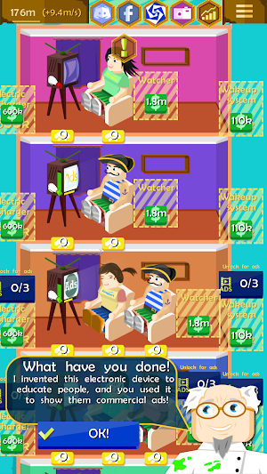 Ads Factory: TV Idle Clicker Screenshot 2