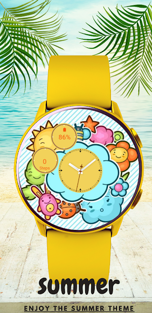 Summertime 2023 Watch Faces Screenshot 2
