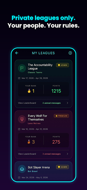 Arvii - Social Fitness Leagues Screenshot 1