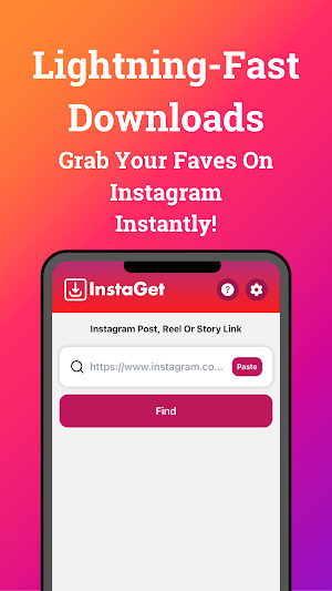 InstaGet: Instagram Downloader Screenshot 0