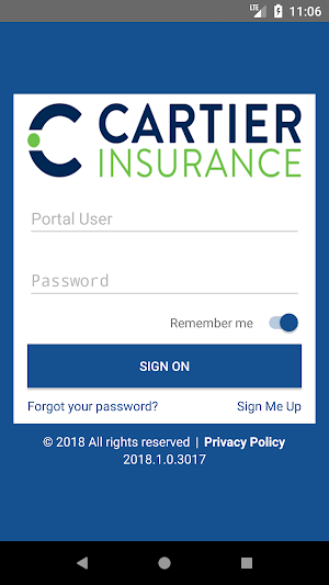 Cartier Insurance Mobile Screenshot 0