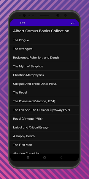 Albert Camus Books Collection Screenshot 0