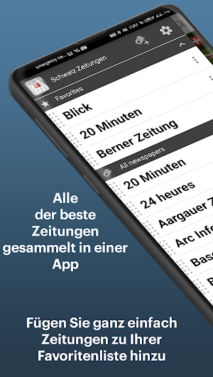 Schweiz Zeitungen Screenshot 0