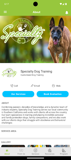 Specialty Dog Training Screenshot 1
