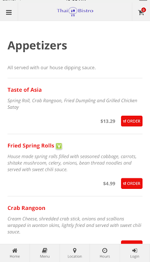 Thai Bistro & Sushi Bar Screenshot 1