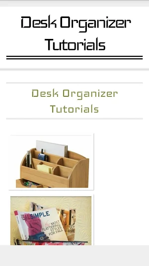 Desk Organizing Tutorials Screenshot 2