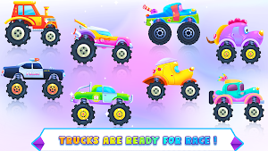 MonsterTruck Car Game for Kids Screenshot 1