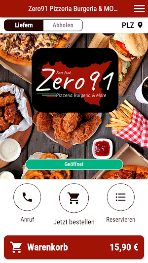 Zero91 Pizzeria Burgeria Screenshot 0