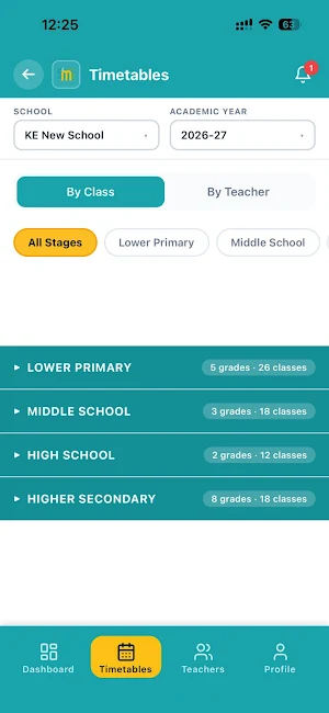 Nora Timetable Screenshot 1