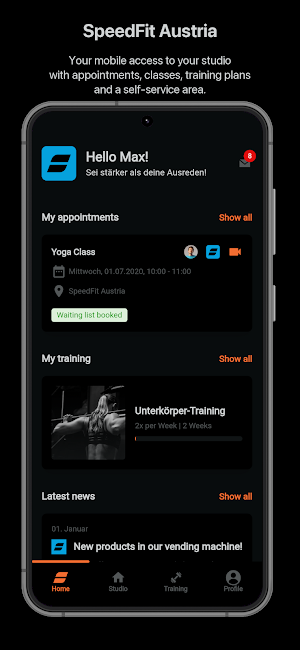 SpeedFit Austria Screenshot 0