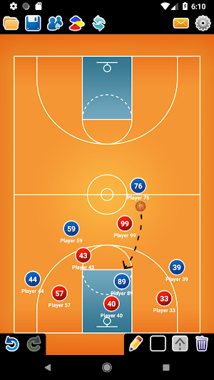 Coach Tactic Board: Basketball Screenshot 0