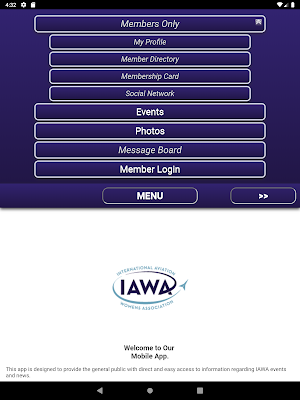 IAWA Mobile App Screenshot 1