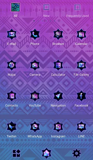 Tribal Galaxy Theme Screenshot 2