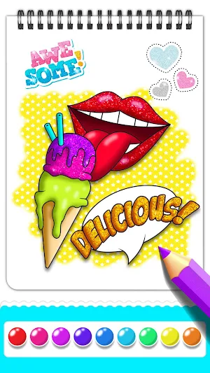 Ice Cream Coloring Book Screenshot 1