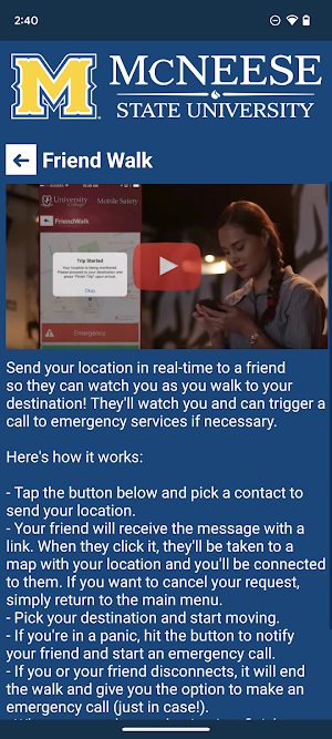 McNeese Safe Screenshot 3