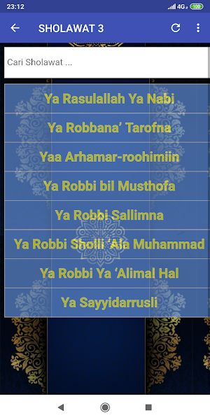 Sholawat Arabic Latin Audio Screenshot 2