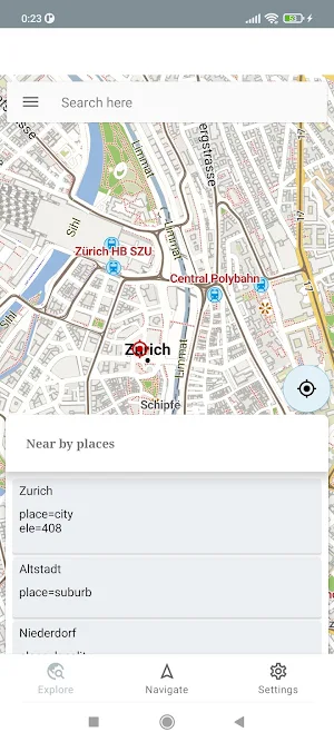 Zurich Switzerland Offline Map Screenshot 0